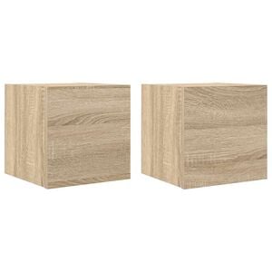vidaXL TV Cabinet Set of 2 Sonoma Oak Engineered wood Standard