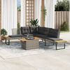 vidaXL Garden Sofa Set Grey, Dark Grey