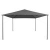 vidaXL Gazebo Anthracite Steel Large Foldable Gazebo Square