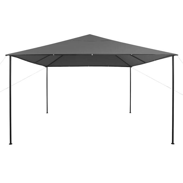 vidaXL Gazebo Anthracite Steel Large Foldable Gazebo Square