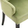 vidaXL Dining Chair with Armrests Light Green Velvet