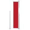 vidaXL Side Awning Red Steel frame 55.1 x 118.1 in Retractable