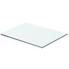 vidaXL Glass Panel Clear Tempered Glass 15.7x9.8 in Durable