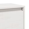 vidaXL Wall Cabinet White Solid Pine Wood Medium Wall Cabinet