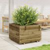 vidaXL Garden Planter Natural Wood Solid Pine Wood Medium Durable