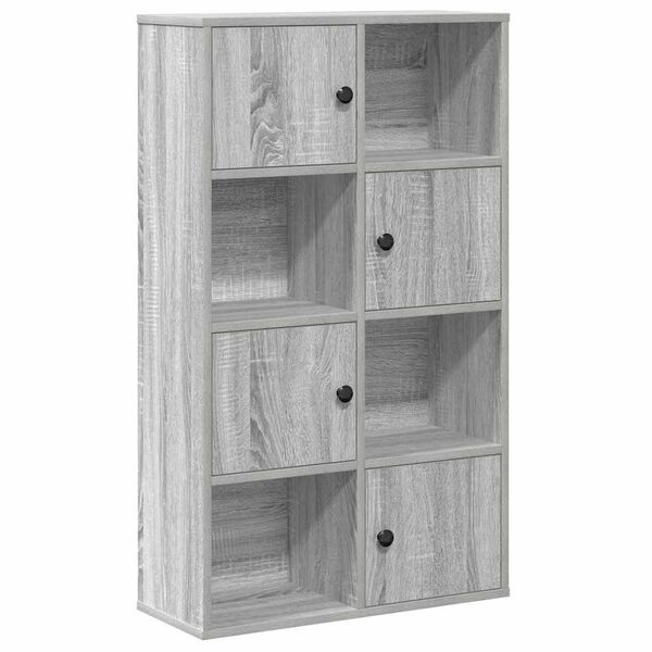 vidaXL Bookcase Grey Sonoma Engineered wood 23.6 x 9.4 x 40.0 in