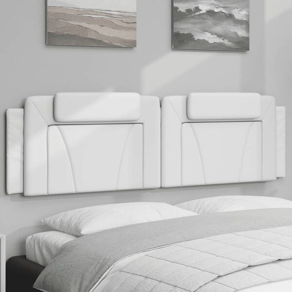 vidaXL Headboard Cushion White