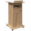 vidaXL Podium Artisan Oak 21.65 x 21.65 x 42.13 in Engineered Wood