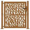 vidaXL Garden Gate 39.4x39.4" Weathering Steel Trace Design