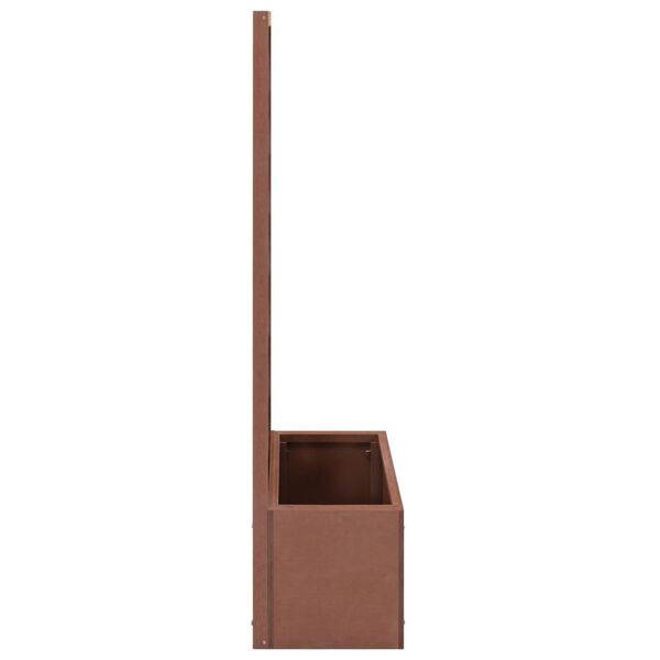 vidaXL Trellis Planter Brown Wood-Plastic Composite (WPC)