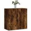 vidaXL Wall Cabinet Smoked Oak Engineered Wood Medium Wall Cabinet