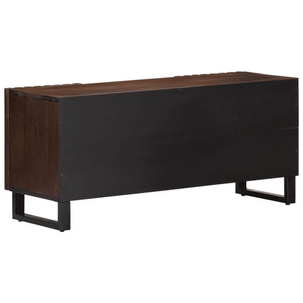 vidaXL TV Cabinet Brown Solid mango wood Medium TV Cabinet Rectangular