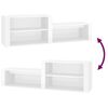 vidaXL Shoe Cabinet High gloss white Engineered wood