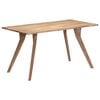 vidaXL Dining Table Natural Wood Solid Acacia wood 55.1 in Dining Table