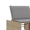 vidaXL Sun Lounger Beige, Light Grey