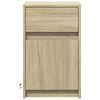 vidaXL Bedside Cabinet Set of 2 Sonoma Oak Engineered Wood Standard