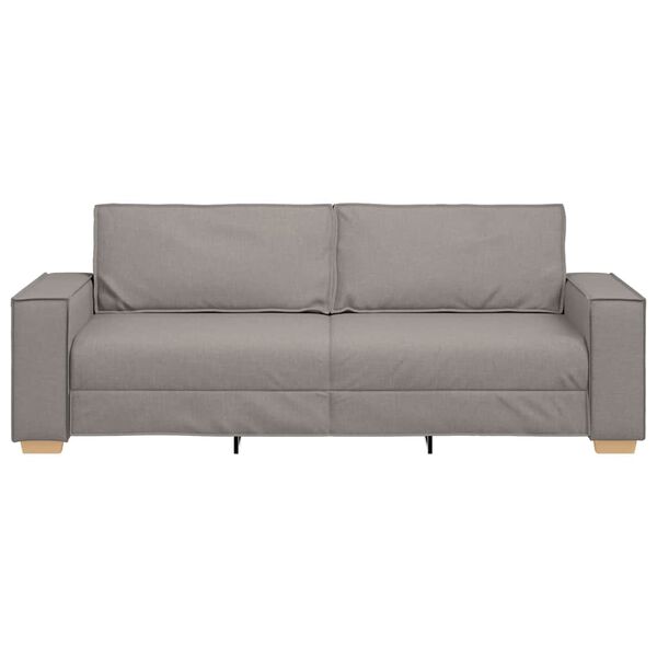 vidaXL Sofa Taupe 86.61 x 30.71 x 33.07 in Fabric