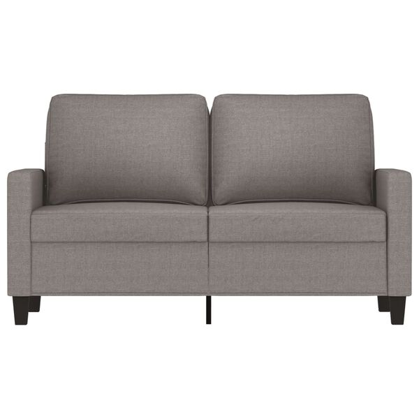 vidaXL 2-seater Sofa Taupe Polyester, Metal, Textilene, Foam