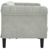 vidaXL Sofa Light Grey Velvet (100% polyester), plywood, solid wood