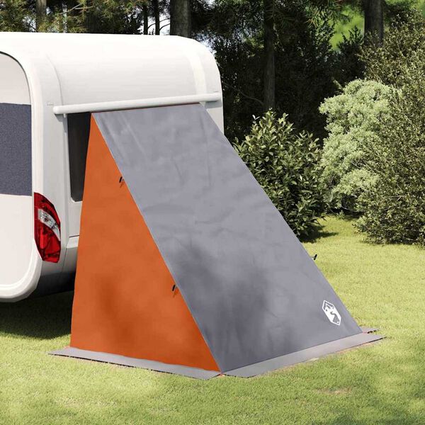 vidaXL Tailgate Tent Grey and Orange 74.80 x 59.06 x 72.83 in Taffeta