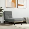 vidaXL Chaise Lounge Dark Gray Polyester and Plywood One-person