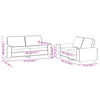 vidaXL Sofa Set Wine Red 100% polyester, metal, textilene, plywood