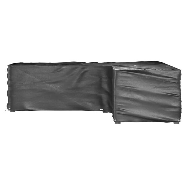 vidaXL Garden Furniture Cover Set of 2 Black Polyethylene