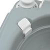 vidaXL Camping Toilet Grey 16.34 x 14.37 x 16.54 in
