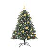 vidaXL Artificial Christmas Tree with 150 LEDs Green 47.24 in