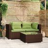 vidaXL Garden Lounge Set Brown
