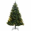 vidaXL Artificial Hinged Christmas Tree Light green and dark green