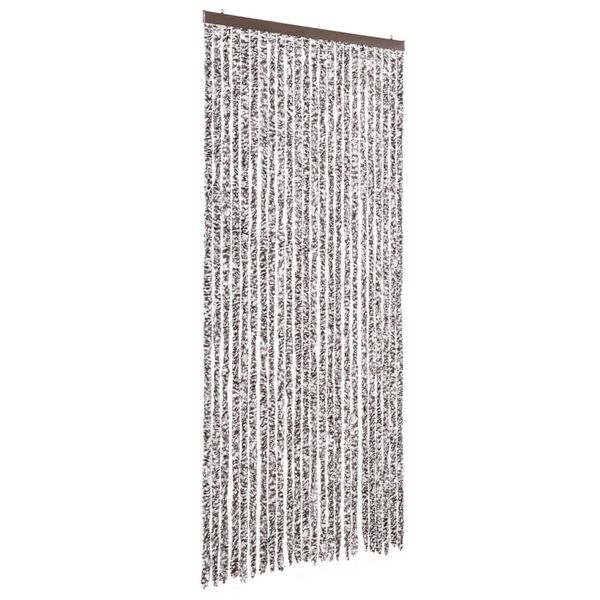 vidaXL Fly Curtain Brown and Beige 39.4x90.6" Chenille