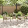 vidaXL Garden Dining Set 3 pcs Beige Poly rattan