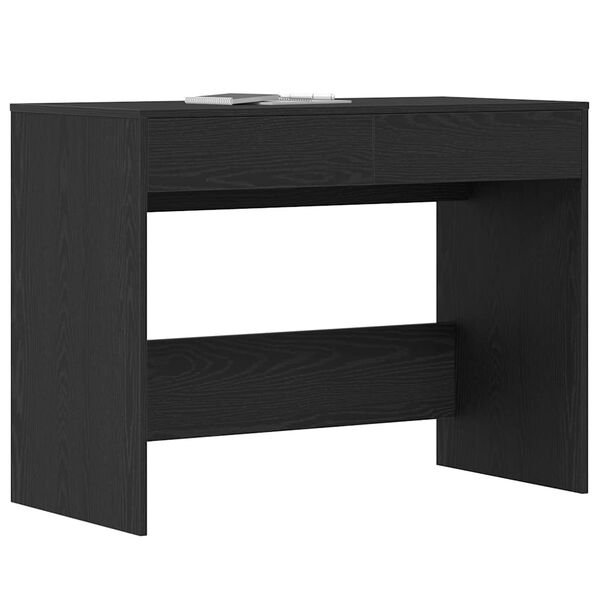 vidaXL Desk Black oak Engineered wood Standard Computer Desk