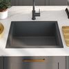 vidaXL Handmade Kitchen Sink Black Stainless Steel