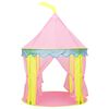 vidaXL Play Tent Pink 170T polyester, PVC, PE 39.4x39.4x50.0 in Foldable