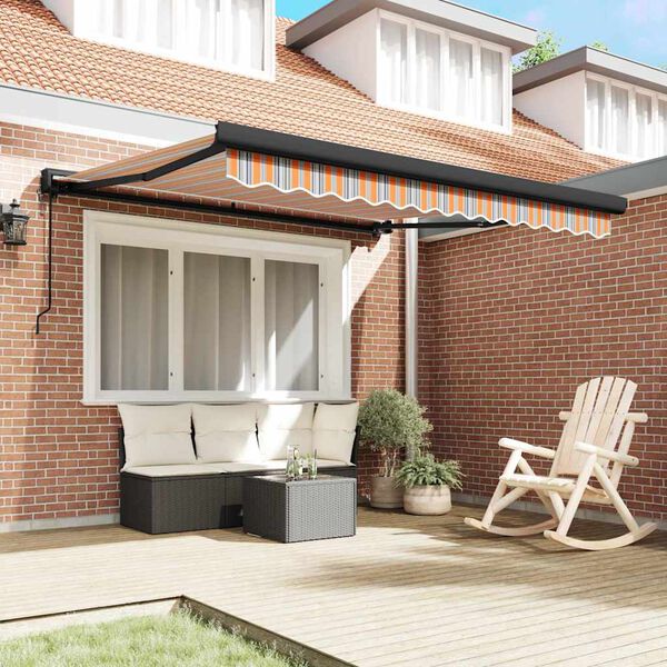 vidaXL Awning Multicolour 350 x 250 x 165 cm Polyester and Aluminium