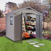 Keter Garden Storage Shed Beige Polypropylene with steel reinforcement