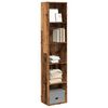 vidaXL Bookcase Old wood Engineered wood Medium Bookcase Rectangular