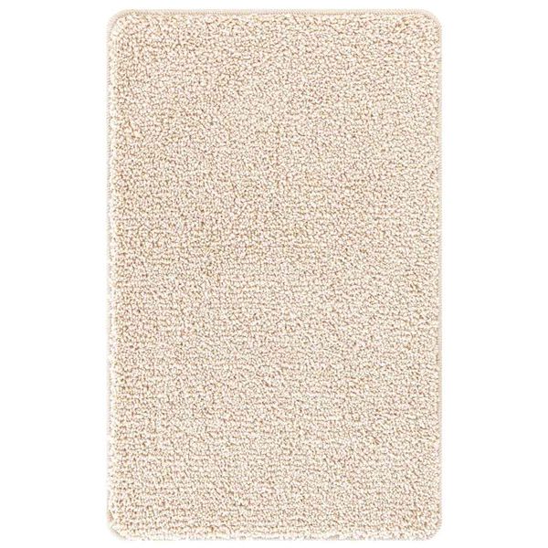vidaXL Anti-slip Bath Mat Cream 19.7" x 31.5" PP