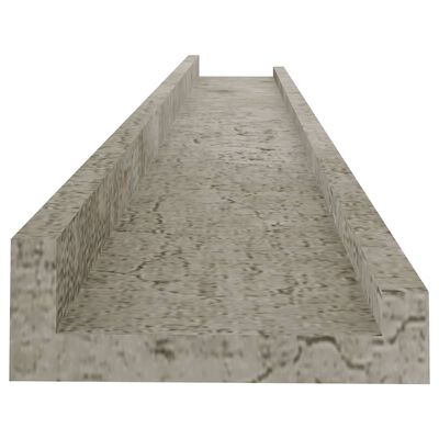 vidaXL Wall Shelves 4 pcs Concrete Gray 31.5"x3.5"x1.2"