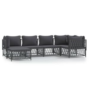 vidaXL Garden Lounge Set Anthracite