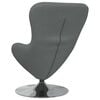 vidaXL Egg Chair Dark Grey 24.80 x 28.74 x 35.43 in Fabric