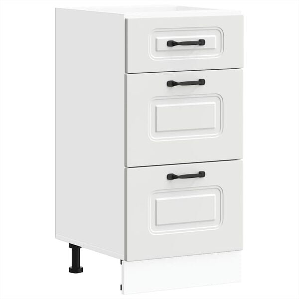 vidaXL Kitchen Base Cabinet White Engineered wood Compact