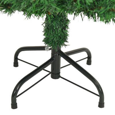 vidaXL Artificial Christmas Tree with Thick Branches Green 4 ft PVC