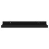 vidaXL Wall Shelf Set of 4 Black MDF Medium Wall mounting Wall Shelf