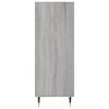 vidaXL Bookcase Grey Sonoma Engineered wood, Metal Medium Bookcase