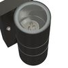 vidaXL Outdoor Wall Light Black 2.76 x 3.94 x 8.66 in