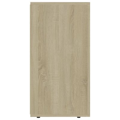 vidaXL Sideboard Sonoma Oak 47.2"x14.2"x27.2" Engineered Wood