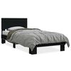 vidaXL Bed Frame Black Engineered Wood Single Durable Bed Frame